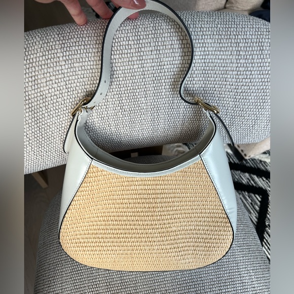 Prada Triangle-Logo Woven Cleo Shoulder Bag - Picture 7 of 15